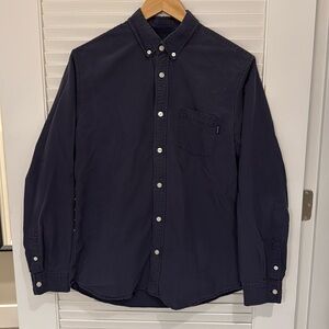 Supreme Navy Button Up - Medium